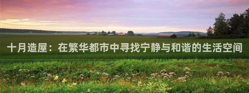意昂体育3平台是正规平台吗安全吗：十月造屋：在繁华都市中寻找宁静与和谐的生活空间