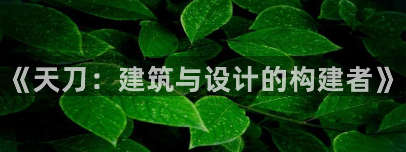 意昂体育3平台注册要钱吗是真的吗：《天刀：建筑与设计的构建者》