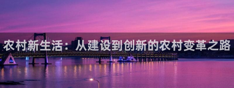 意昂3集团：农村新生活：从建设到创新的农村变革之路