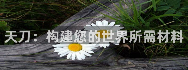意昂3集团官网首页：天刀：构建您的世界所需材料