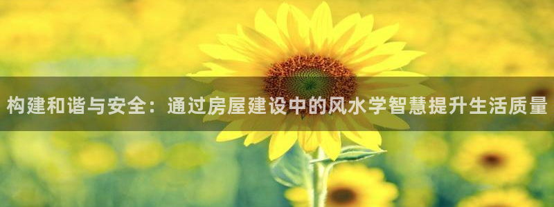 意昂3集团简介：构建和谐与安全：通过房屋建设中的风水学智慧提升生活质量