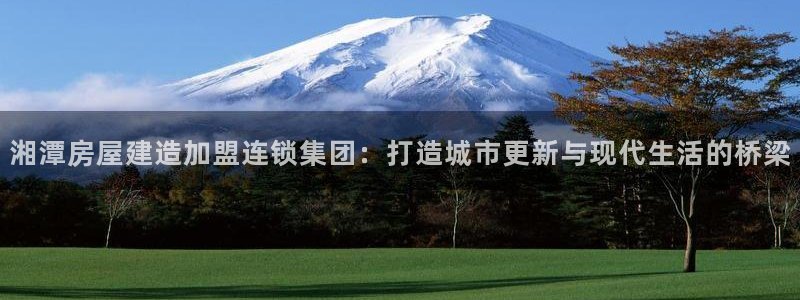 意昂集团官网：湘潭房屋建造加盟连锁集团：打造城市更新与现代生活的桥梁